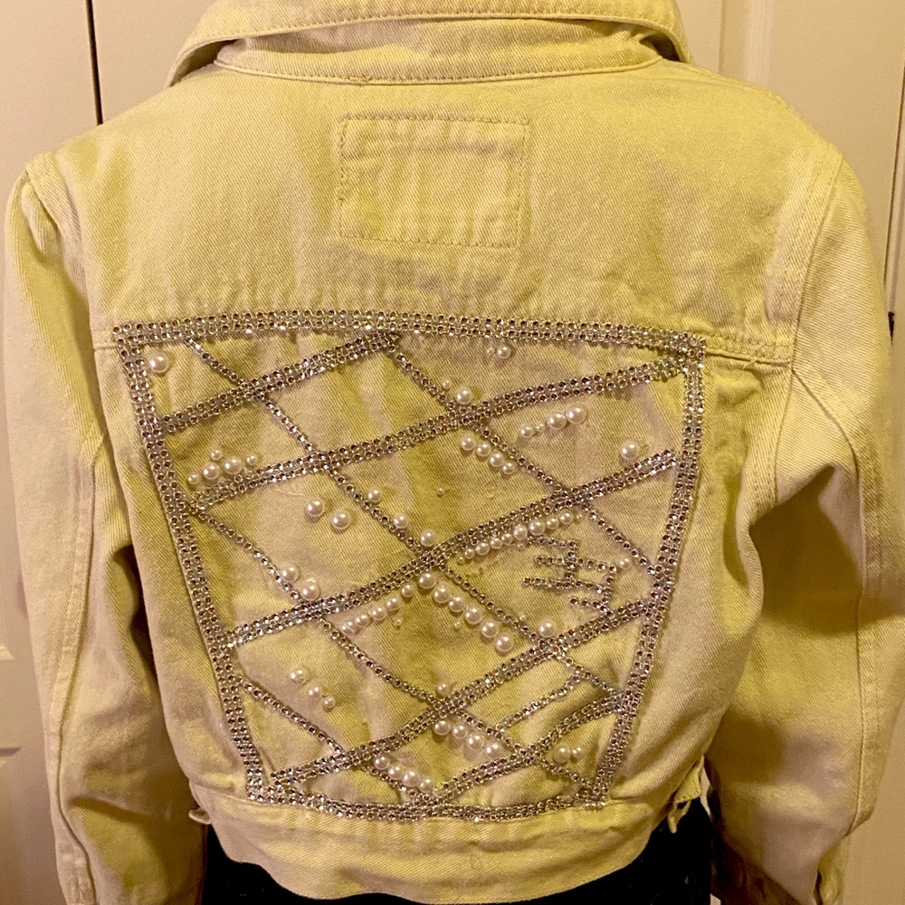 Yellow jean jacket